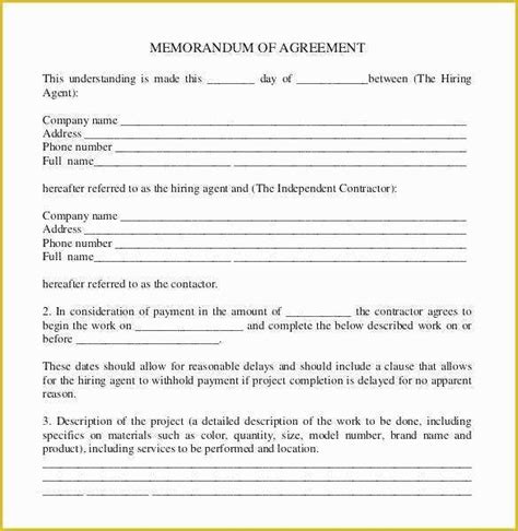 court document templates   separation agreement template
