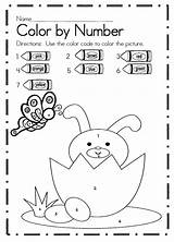 Easter Color Numbers Bunny Pages Coloring Colouring Activities Number Printable Sheets Kids Teacherspayteachers sketch template
