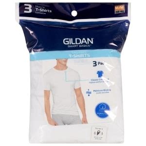 gildan smart basics mens medium white  shirts  ct