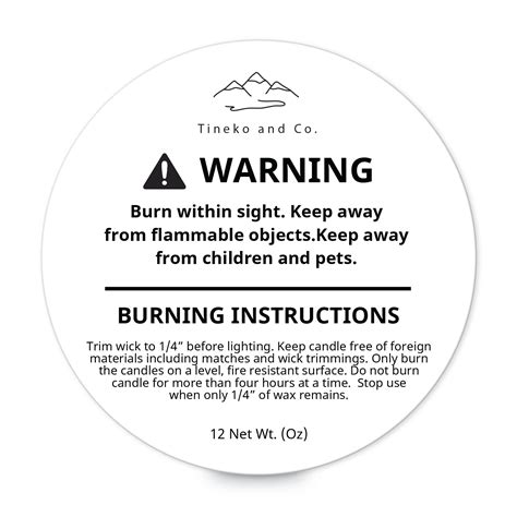 printable warning labels  candles printable form templates  letter