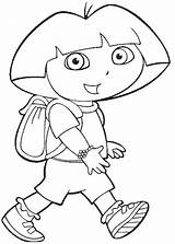 Dora Games Coloring Pages Getdrawings sketch template