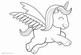 Unicorn Cartoon Lineart Coloring Chibi Pages Printable Kids sketch template