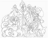 Disney Coloring Pages Characters Villains Book Hard Adults Printable Adult Evil Together Princess Snow Princesses Queen Colouring Color Mario Books sketch template