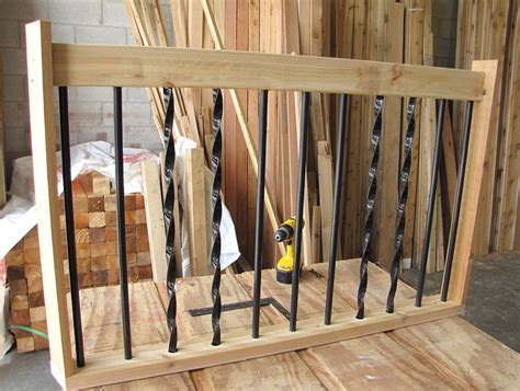 installing deck railing spindles home design ideas