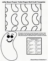 Jelly Bean Prayer Craft Easter Toilet Paper Roll Template Coloring Crafts Printable Church Kids Beans Children Activities Sunday School Kid sketch template