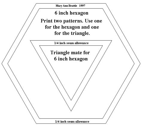 hexagon shape  printable   hexagon template printable