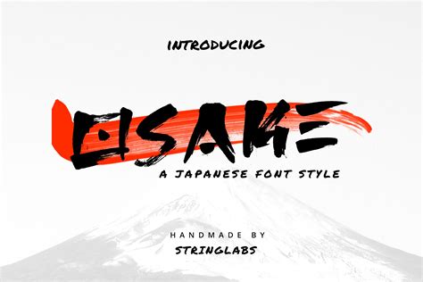osake japanese font fonts creative market