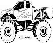 monster truck big foot coloring pages printable