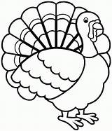 Turkey Coloring Pages Printable Preschool Thanksgiving Colouring Popular sketch template