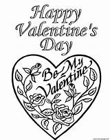 Coloring Valentine Pages Printable Print Book sketch template