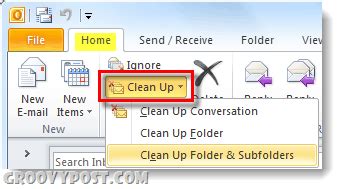 clean  outlook  folders  conversations