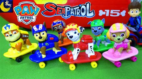 Paw Patrol Toys Skateboard Pups With Sea Patroller Boat