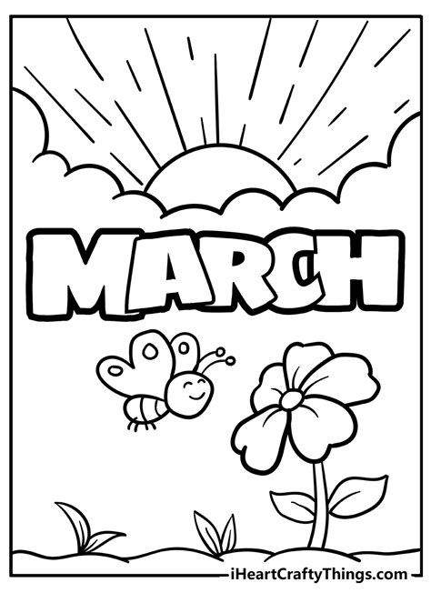 coloring pages  march