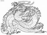 Coloring Dragon Pages Chinese Adult Adults Year Color Book China Printable Drawing Print Colouring Dragons Line Myth Snake Getdrawings Popular sketch template
