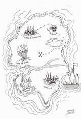 Pirate Draw Schatzkarte Tesoro Cliparts Malvorlagen Pirata Hubpages Xjo Pirates Mapas Mountains Specific sketch template