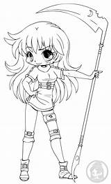 Yampuff Chibi Coloring Pages Girls Deviantart Cute Printable Chibis Lineart Food Drawings Female Girl Stuff Kuriko Sheets Body Spears Britney sketch template