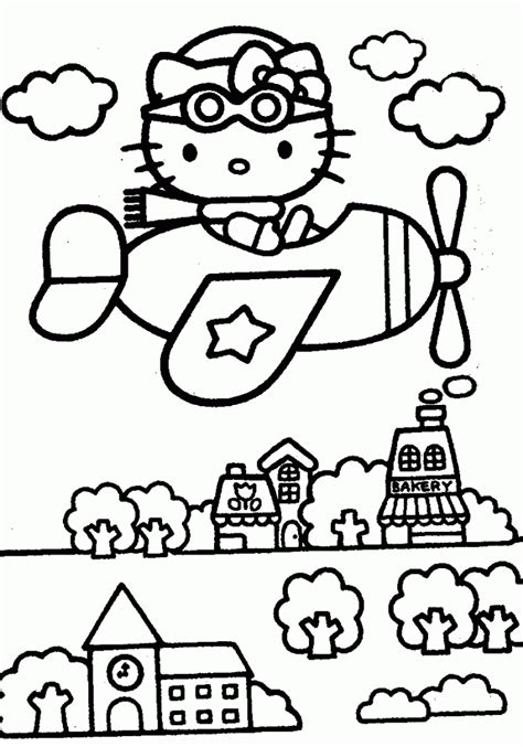 kitty sanrio coloring pages smile  kitty coloring book