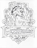 Gryffindor Potter Harry Coloring Hogwarts Pages Crest House Castle Drawing Houses Logo Deviantart Ravenclaw Colouring Easy Drawings Printable Color Crests sketch template