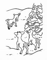 Rudolph Printable Bestcoloringpagesforkids sketch template