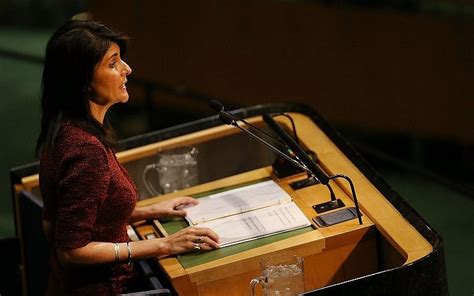 at heated un session haley threatens to cut funds ‘don t disrespect