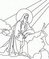 Coloring Pages Heaven Kids Jesus Popular Family sketch template