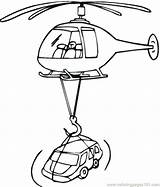 Helicopter Coloring Pages Police Chinook Military Getcolorings Color sketch template