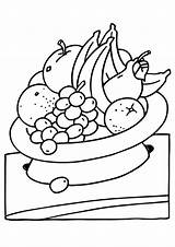 Coloring Fruits Pages Fruit sketch template