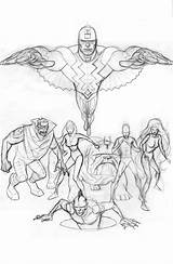 Inhumans Bolt sketch template