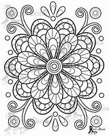 Instant Desig Sofortiger Blume Malvorlagen Druckbare Geometrisches Lustige Paisley sketch template