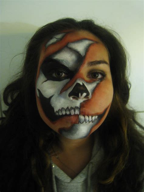 skeleton face paint jules ss photo beautylish