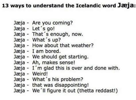 icelandic language language words