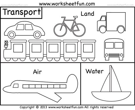 means  transport  printable worksheets tracing worksheets