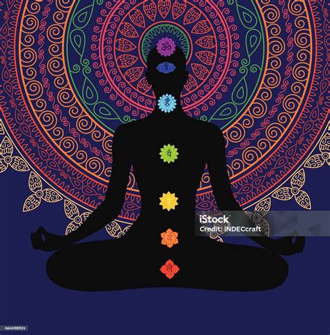 Meditation And Seven Chakras Stock Illustration Download Image Now