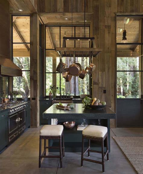 small woodsy cabin features  cozy farmhouse style  napa valley