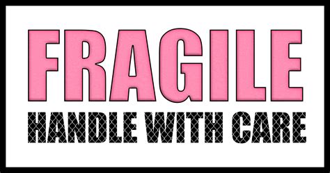 fragile handle  care mailing labels  printable