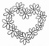 Daisy Drawing Line Outline Flower Clipart Flowers Heart Small Svg Chain Clip Daisies Tattoo Tattoos Drawings Coloring Wallpapers Border Cute sketch template