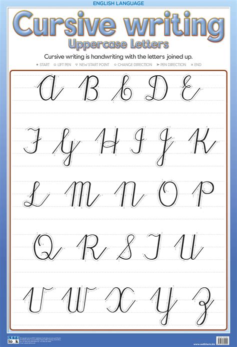 cursive alphabet printable