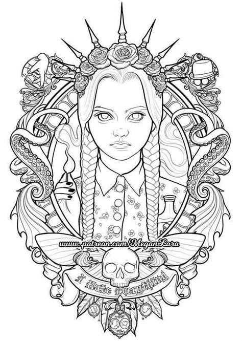 addams family colouring pictures belinda berubes coloring pages