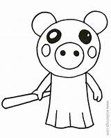 Piggy Peppa Xcolorings Printable 1024px sketch template