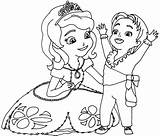 Sofia Coloring Pages First James Baby Kids sketch template