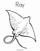 Coloring Pages Stingray Ray Stingrays Animal Colouring Manta Printable Ocean Sea Print Kids Marine Noodle Outline Fish Drawings Animals Sheets sketch template