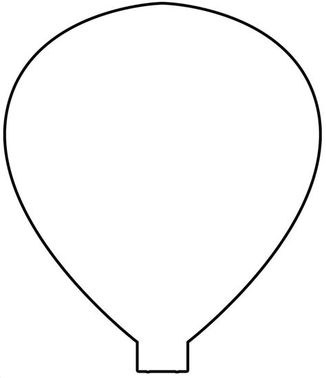 hot air balloon craft template