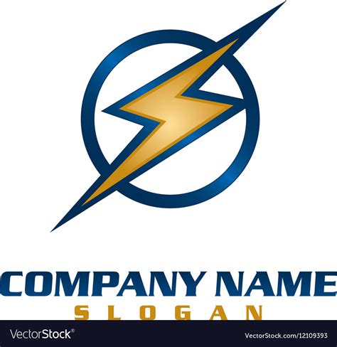 electrical company logo royalty  vector image