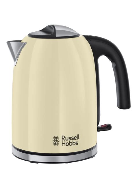 russell hobbs colours  waterkoker  liter   creme de bijenkorf