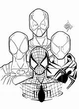 Spiderman Spider Coloring Iron Pages Spidermen Suit Cartoon Deadpool Baby Color Four Drawing Printable Print Venom Colouring Online Cute Getcolorings sketch template