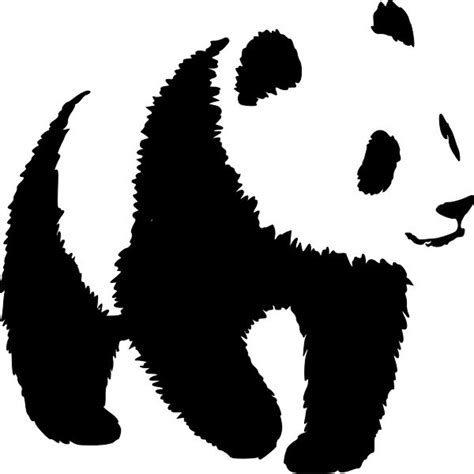 panda stencil  usable      etsy