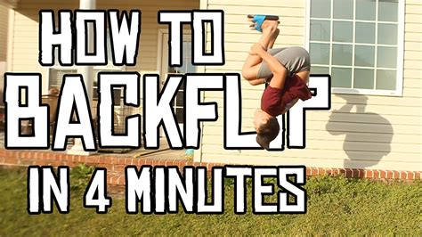 Learn How To Backflip In 3 Minutes Flipping And Tricking Tutorial