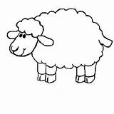 Coloring Sheep Cartoon Pages Getdrawings sketch template