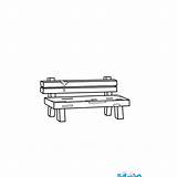 Bench Coloring Color Pages Minecraft Hellokids Designlooter Print 21kb 1000px 1000 sketch template