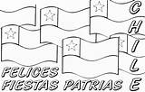 Chile Coloring Pages Independence Patrias Fiestas Ausmalbilder Malvorlagen sketch template